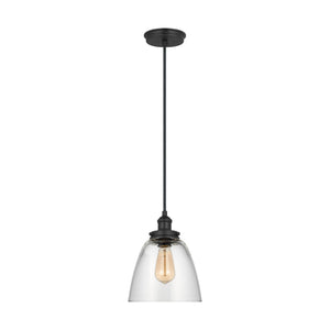 Visual Comfort Studio - P1349MBK - One Light Pendant - Baskin - Midnight Black