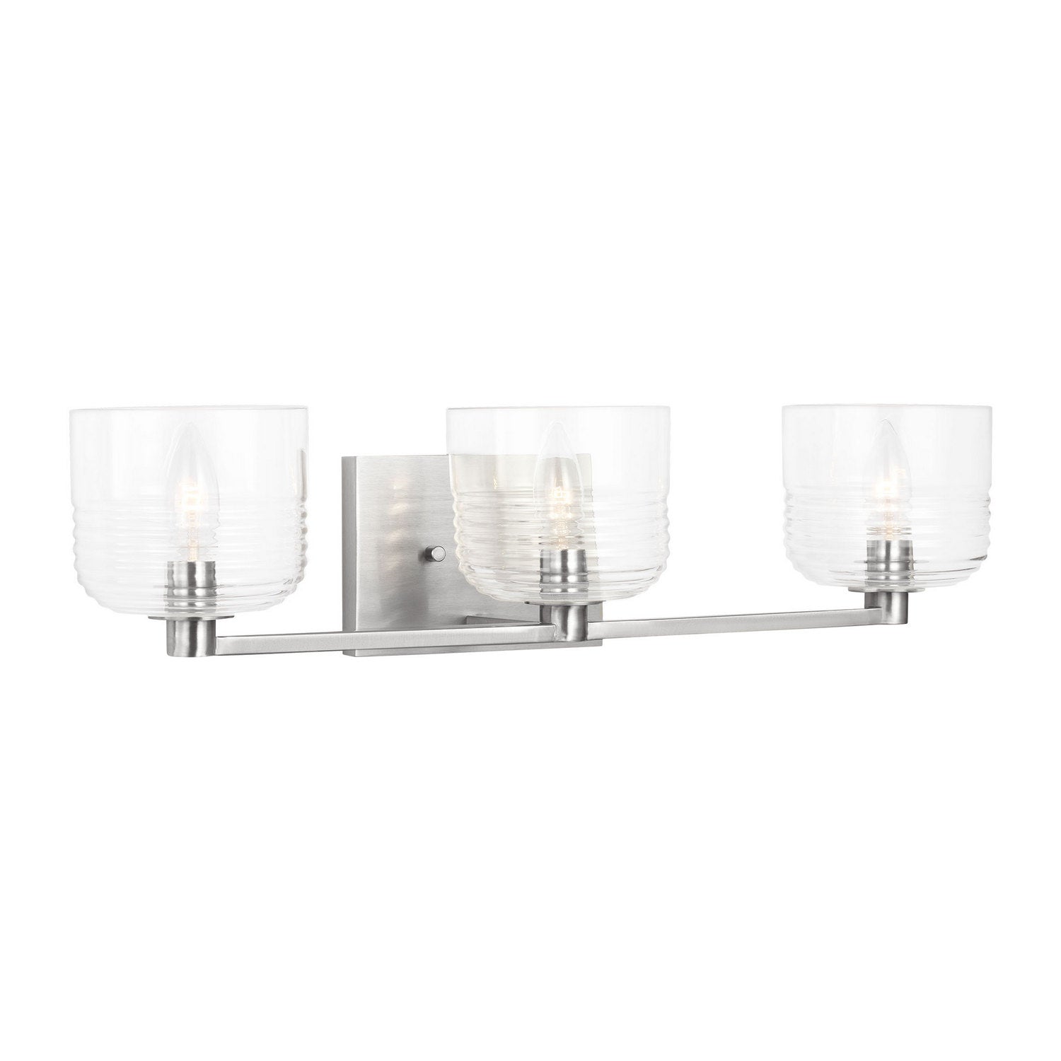 Visual Comfort Studio - DJV1113BS - Three Light Vanity - Lochdale - Brushed Nickel