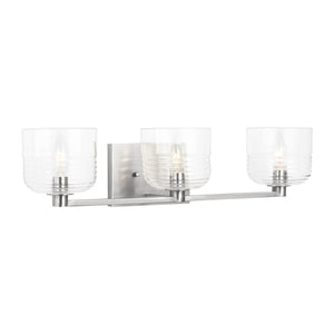 Visual Comfort Studio - DJV1113BS - Three Light Vanity - Lochdale - Brushed Nickel