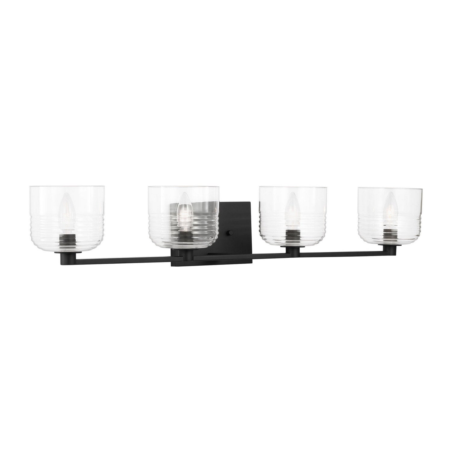 Visual Comfort Studio - DJV1114MBK - Four Light Vanity - Lochdale - Midnight Black