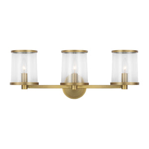 Visual Comfort Studio - LV1083TWB - Three Light Vanity - Reynolds - Time Worn Brass