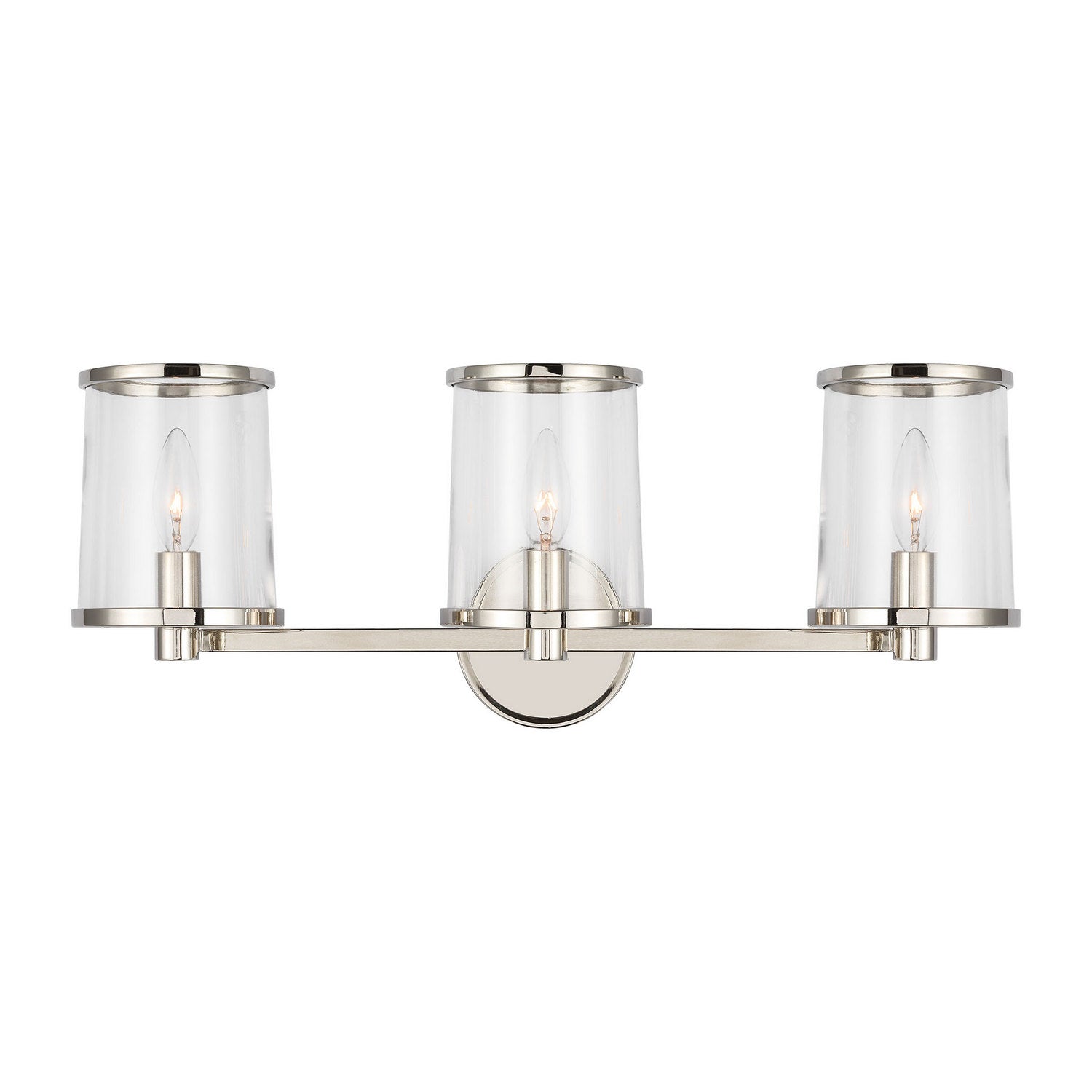 Visual Comfort Studio - LV1083PN - Three Light Vanity - Reynolds - Polished Nickel