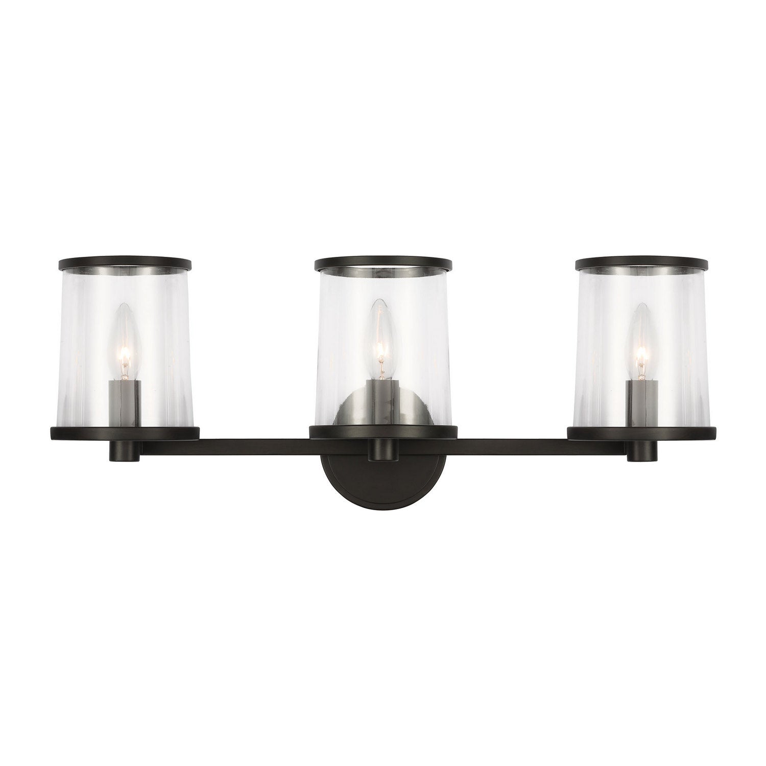 Visual Comfort Studio - LV1083AI - Three Light Vanity - Reynolds - Aged Iron