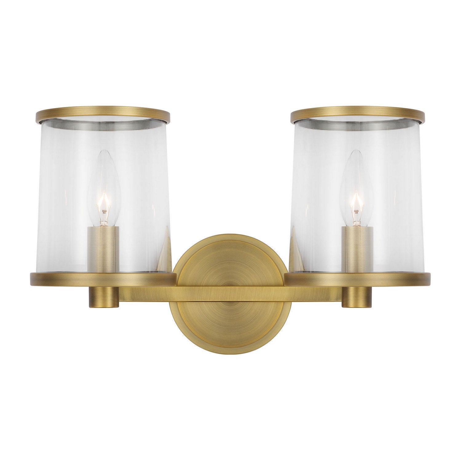Visual Comfort Studio - LV1082TWB - Two Light Vanity - Reynolds - Time Worn Brass