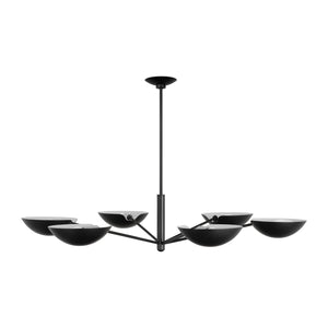 Visual Comfort Studio - EC1306AI - Six Light Chandelier - Nevel - Aged Iron