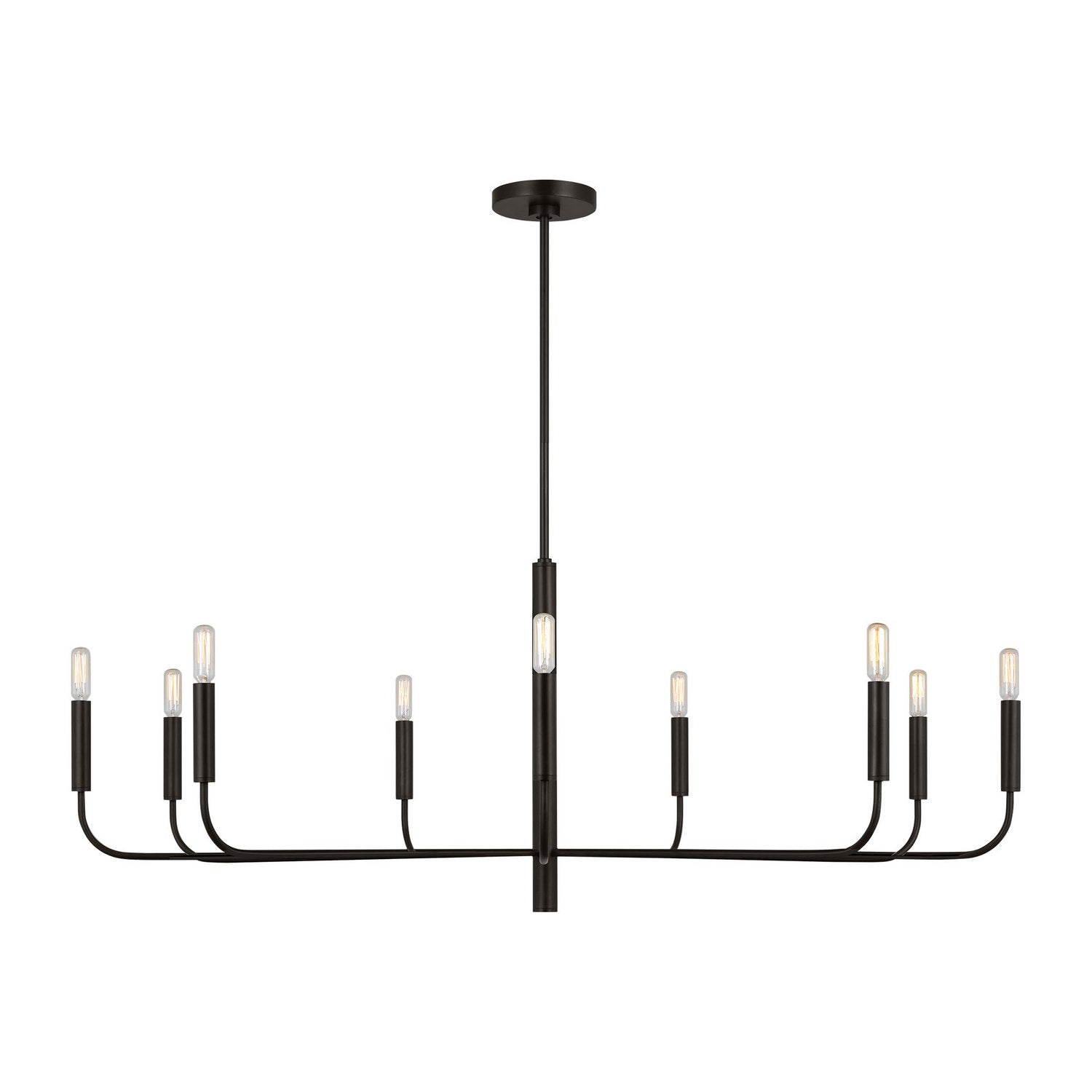 Visual Comfort Studio - EC1319AI - Nine Light Chandelier - Brianna - Aged Iron