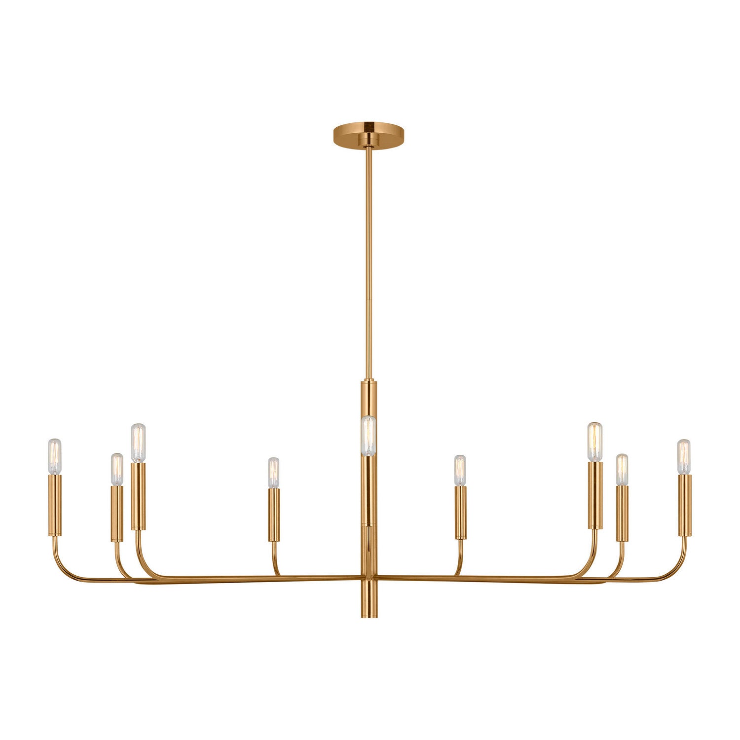 Visual Comfort Studio - EC1319BBS - Nine Light Chandelier - Brianna - Burnished Brass