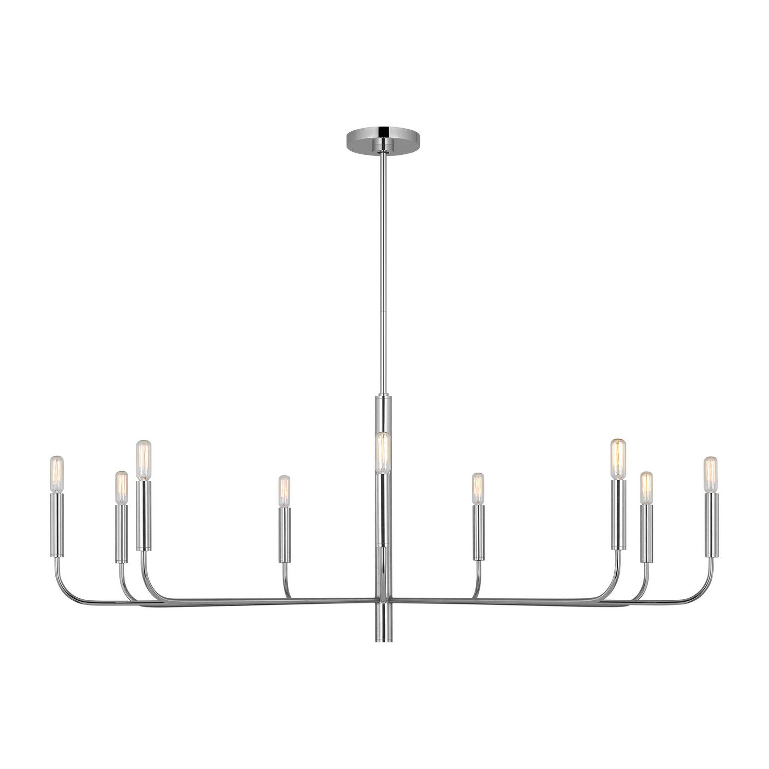 Visual Comfort Studio - EC1319PN - Nine Light Chandelier - Brianna - Polished Nickel