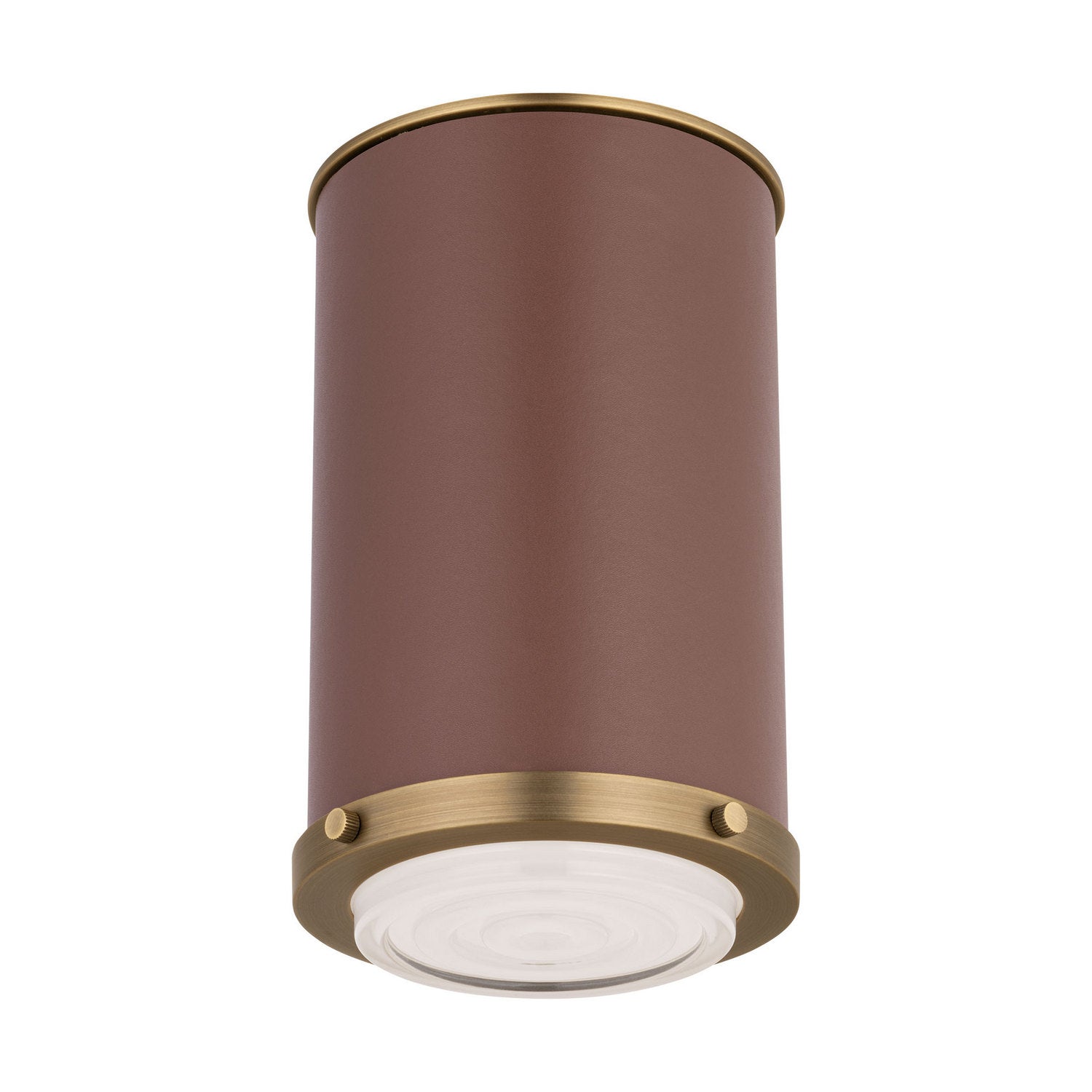 Visual Comfort Studio - LF1081TWB - One Light Flush Mount - Marlowe - Time Worn Brass