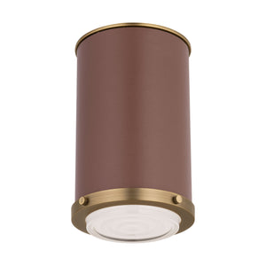 Visual Comfort Studio - LF1081TWB - One Light Flush Mount - Marlowe - Time Worn Brass