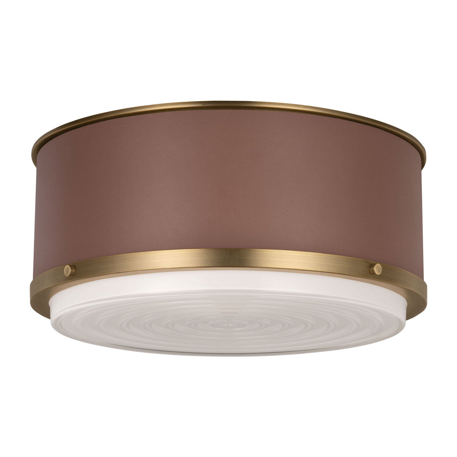 Visual Comfort Studio - LF1062TWB - Two Light Flush Mount - Marlowe - Time Worn Brass