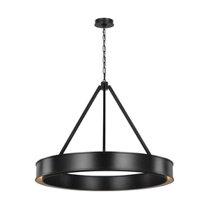 Visual Comfort Studio - LC1221AI-L1 - LED Chandelier - Leonard - Aged Iron