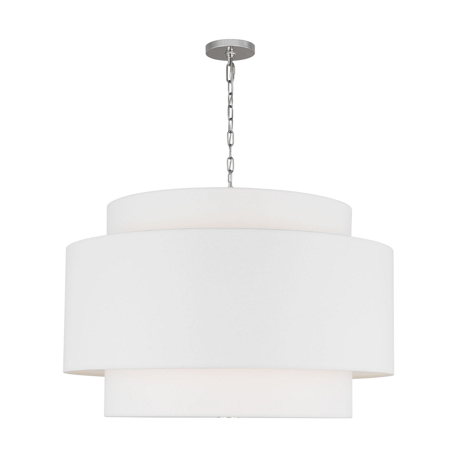 Visual Comfort Studio - KSP1184PN - Four Light Pendant - Sawyer - Polished Nickel