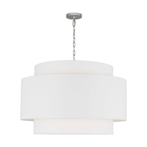 Visual Comfort Studio - KSP1184PN - Four Light Pendant - Sawyer - Polished Nickel