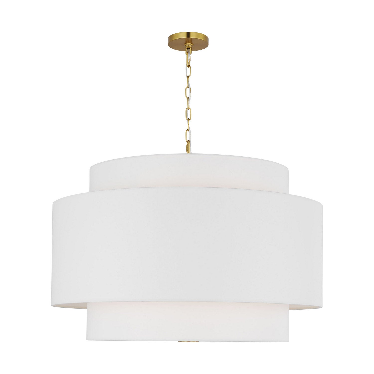 Visual Comfort Studio - KSP1184BBS - Four Light Pendant - Sawyer - Burnished Brass