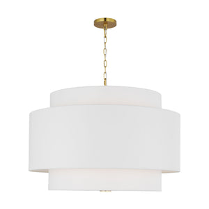 Visual Comfort Studio - KSP1184BBS - Four Light Pendant - Sawyer - Burnished Brass