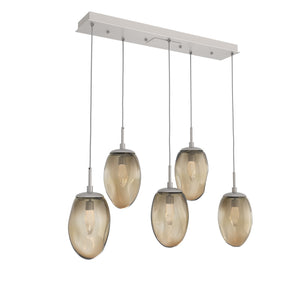 Hammerton Studio - PLB0067-05-BS-GB-C01-L1 - LED Pendant - Meteo - Beige Silver