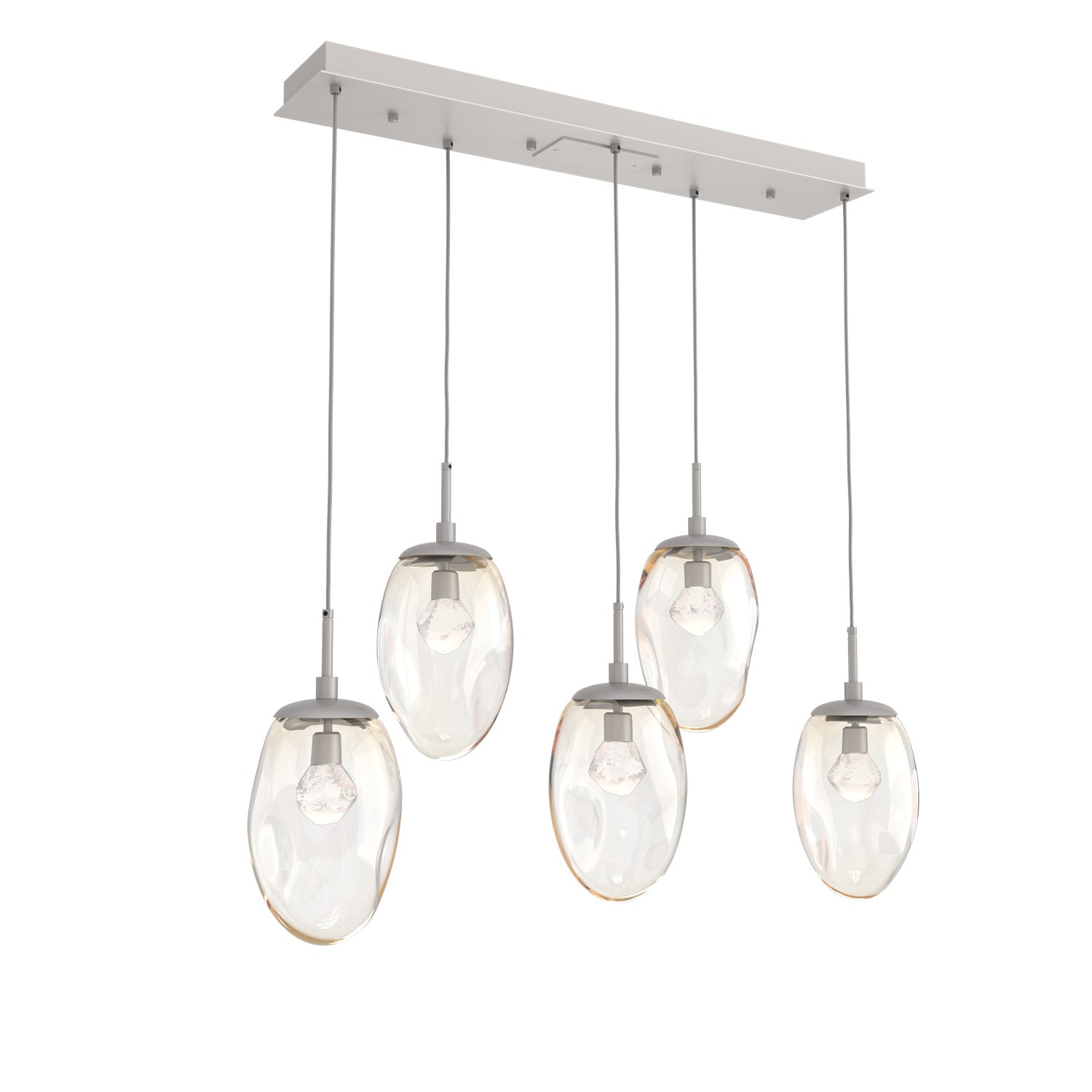 Hammerton Studio - PLB0067-05-BS-ZA-C01-L1 - LED Pendant - Meteo - Beige Silver