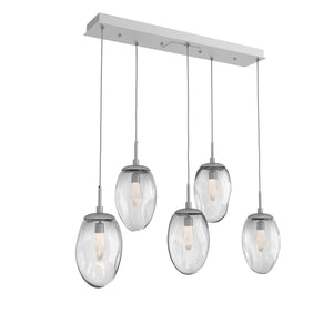 Hammerton Studio - PLB0067-05-CS-GC-C01-L3 - LED Pendant - Meteo - Classic Silver