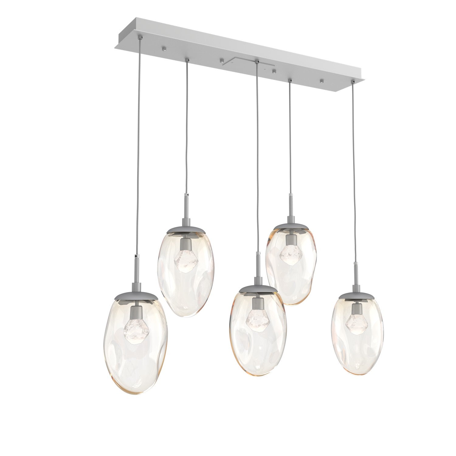 Hammerton Studio - PLB0067-05-CS-ZA-C01-L3 - LED Pendant - Meteo - Classic Silver