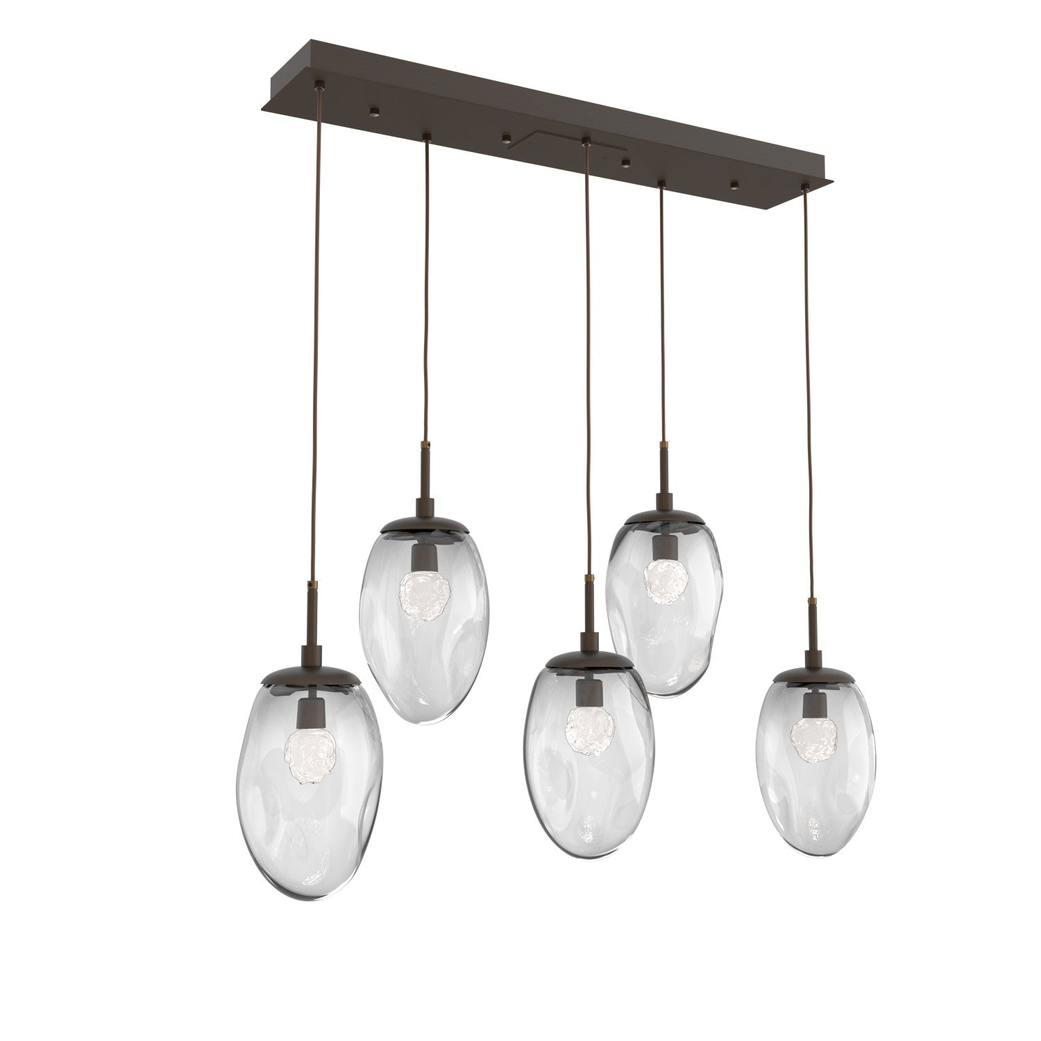 Hammerton Studio - PLB0067-05-FB-FC-C01-L1 - LED Pendant - Meteo - Flat Bronze
