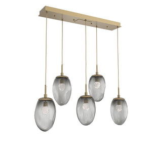 Hammerton Studio - PLB0067-05-GB-FS-C01-L1 - LED Pendant - Meteo - Gilded Brass