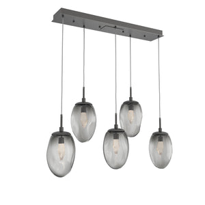 Hammerton Studio - PLB0067-05-GP-GS-C01-L1 - LED Pendant - Meteo - Graphite