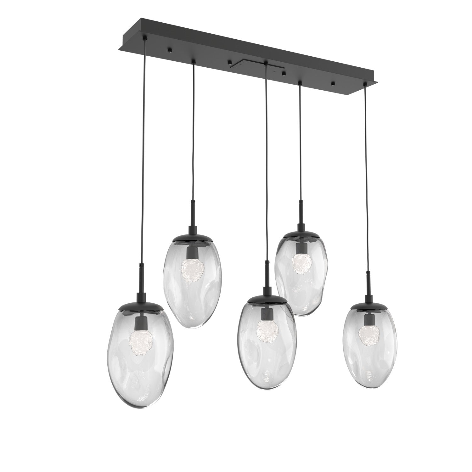 Hammerton Studio - PLB0067-05-MB-FC-C01-L1 - LED Pendant - Meteo - Matte Black