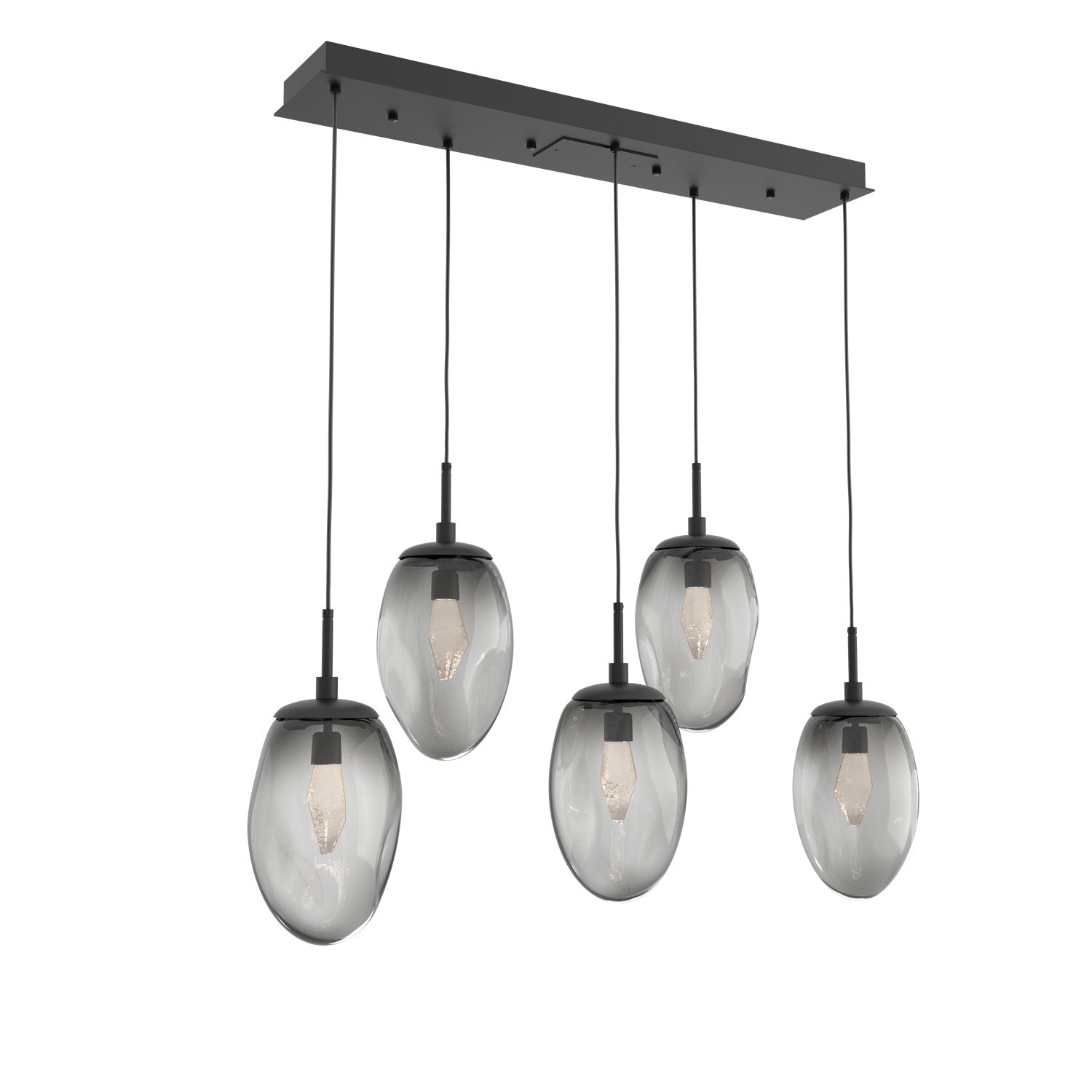 Hammerton Studio - PLB0067-05-MB-GS-C01-L1 - LED Pendant - Meteo - Matte Black