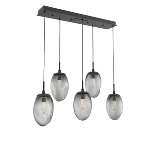 Hammerton Studio - PLB0067-05-MB-GS-C01-L1 - LED Pendant - Meteo - Matte Black