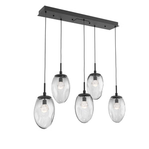 Hammerton Studio - PLB0067-05-MB-ZC-C01-L1 - LED Pendant - Meteo - Matte Black