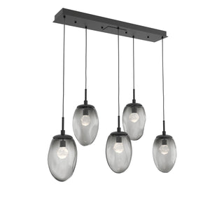 Hammerton Studio - PLB0067-05-MB-ZS-C01-L1 - LED Pendant - Meteo - Matte Black