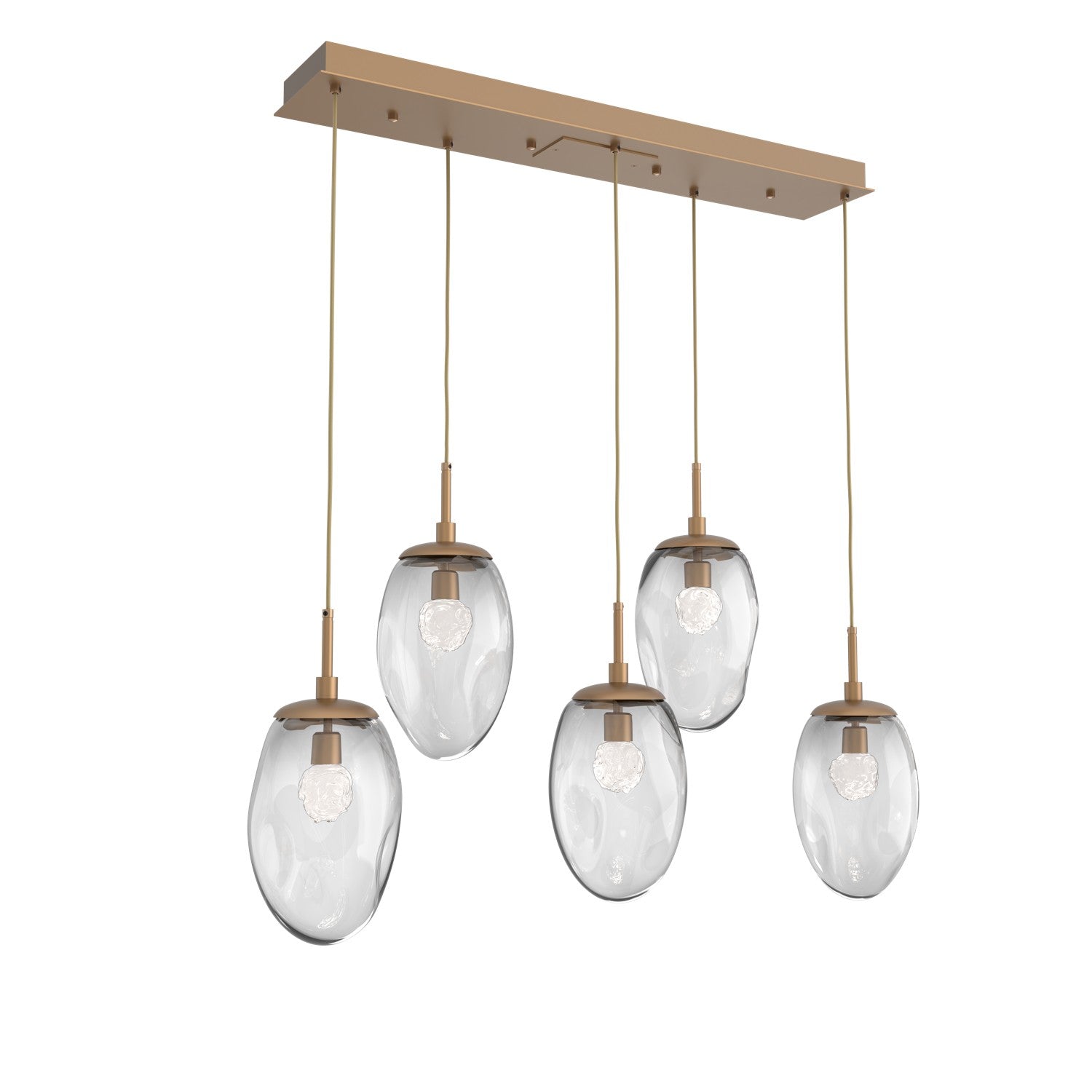 Hammerton Studio - PLB0067-05-NB-FC-C01-L1 - LED Pendant - Meteo - Novel Brass