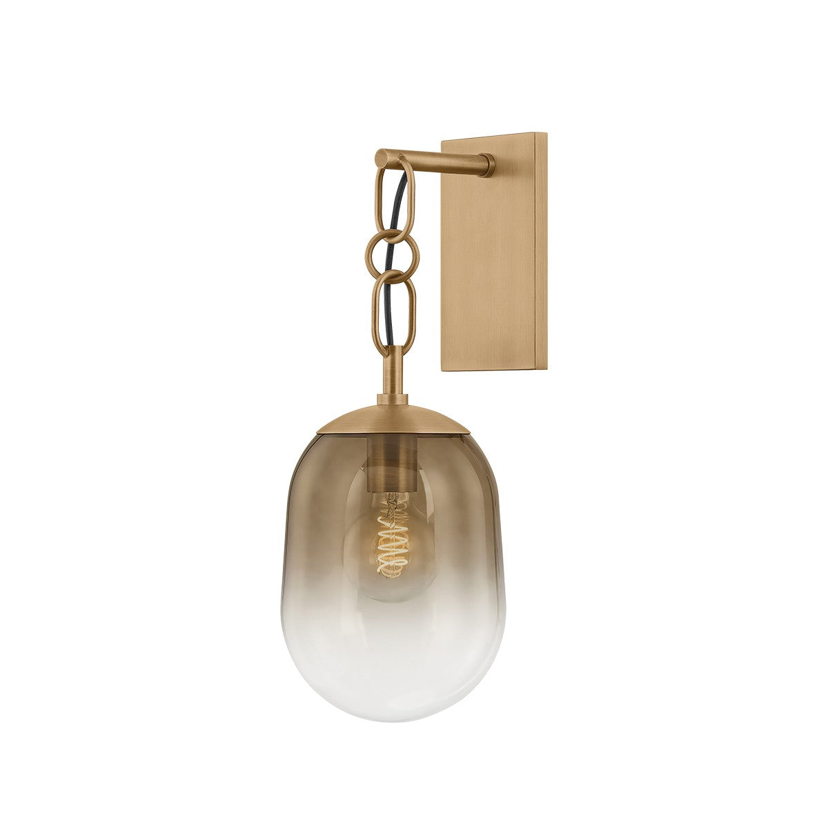 Troy Lighting - B2519-PBR - One Light Wall Sconce - Harvey - Patina Brass