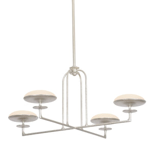 Troy Lighting - F2139-WSL - LED Chandelier - Pacific - Warm Silver Leaf
