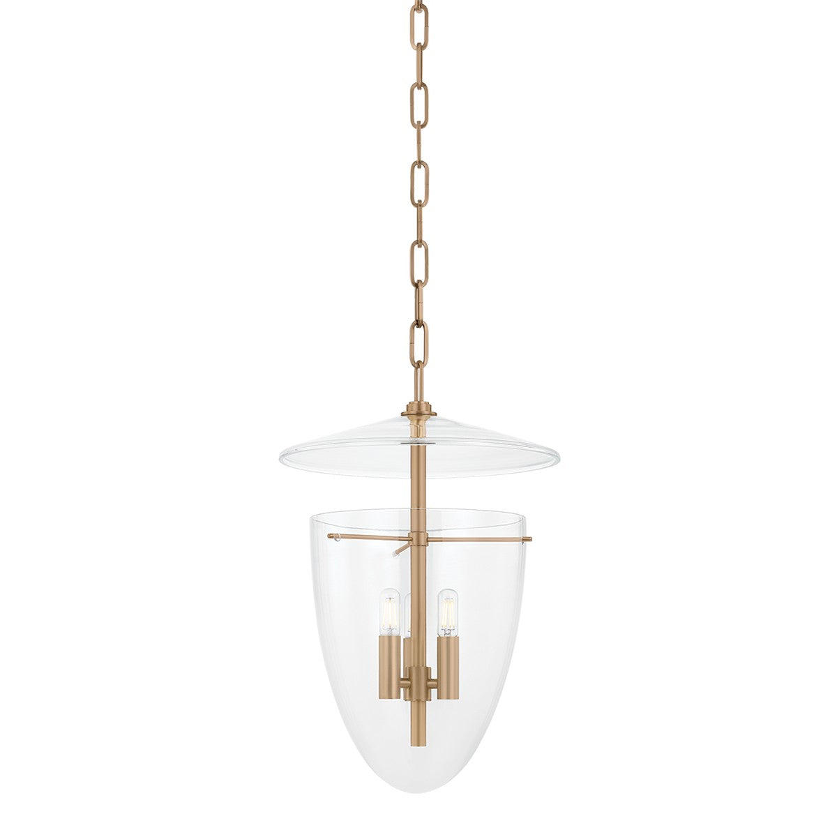 Troy Lighting - F4414-PBR - Three Light Lantern - Tully - Patina Brass
