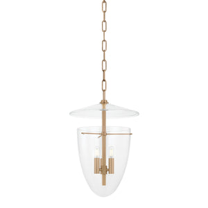 Troy Lighting - F4414-PBR - Three Light Lantern - Tully - Patina Brass