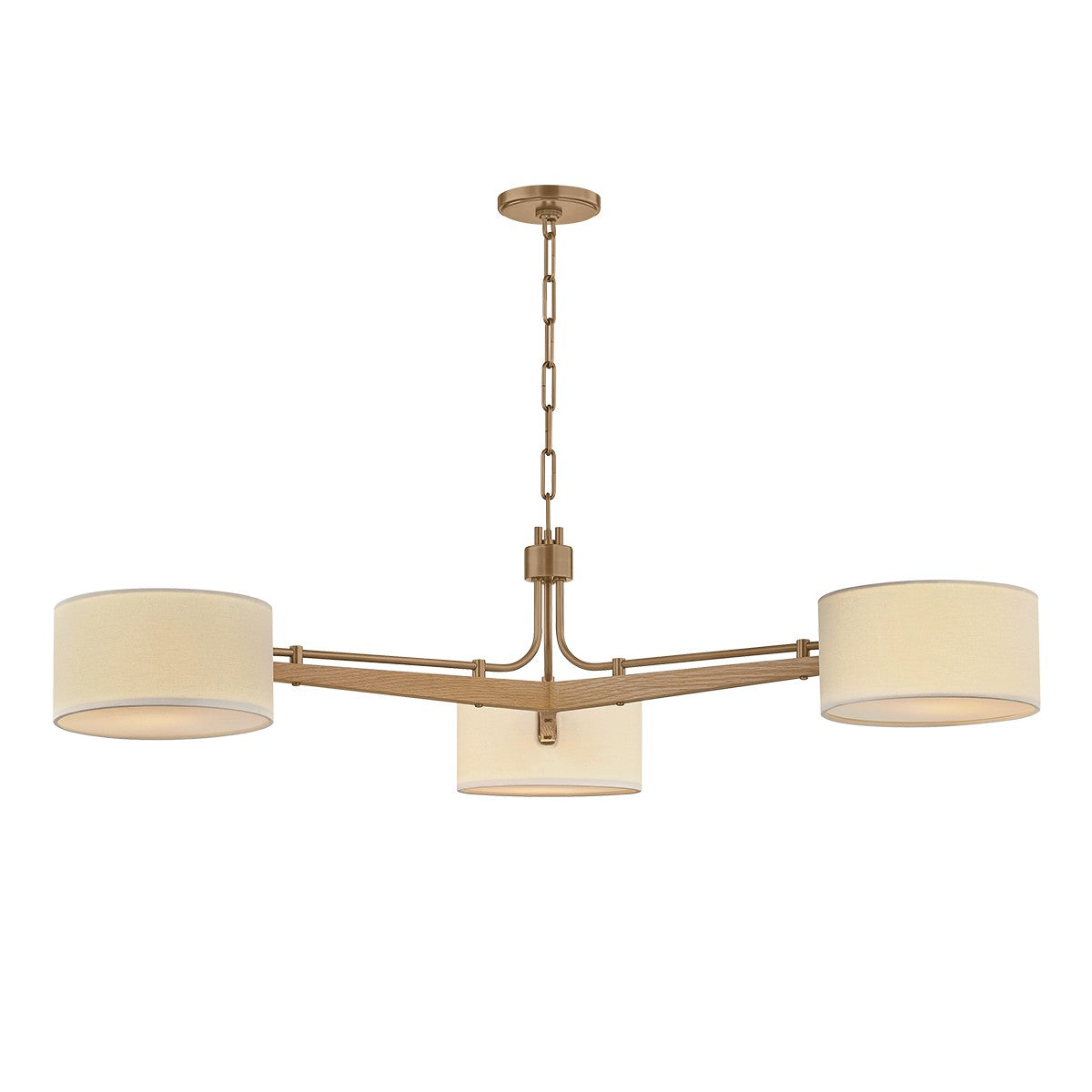 Troy Lighting - F5650-PBR - Three Light Chandelier - Mailo - Patina Brass