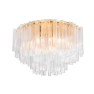 Corbett Lighting - 502-34-VGL - 15 Light Semi Flush Mount - Varenna - Vintage Gold Leaf