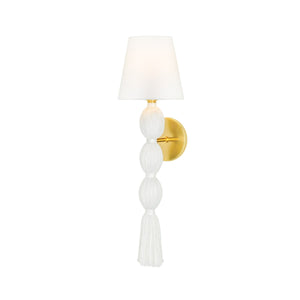 Mitzi - H1021101-AGB - One Light Wall Sconce - Indra - Aged Brass