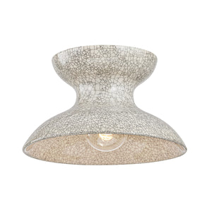 Mitzi - H1074501-AGB/CBC - One Light Flush Mount - Carina - Aged Brass/Ceramic Belgian Crackle