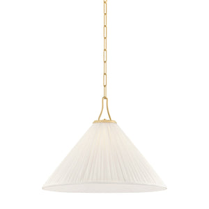 Mitzi - H1076701L-AGB - One Light Pendant - Merida - Aged Brass
