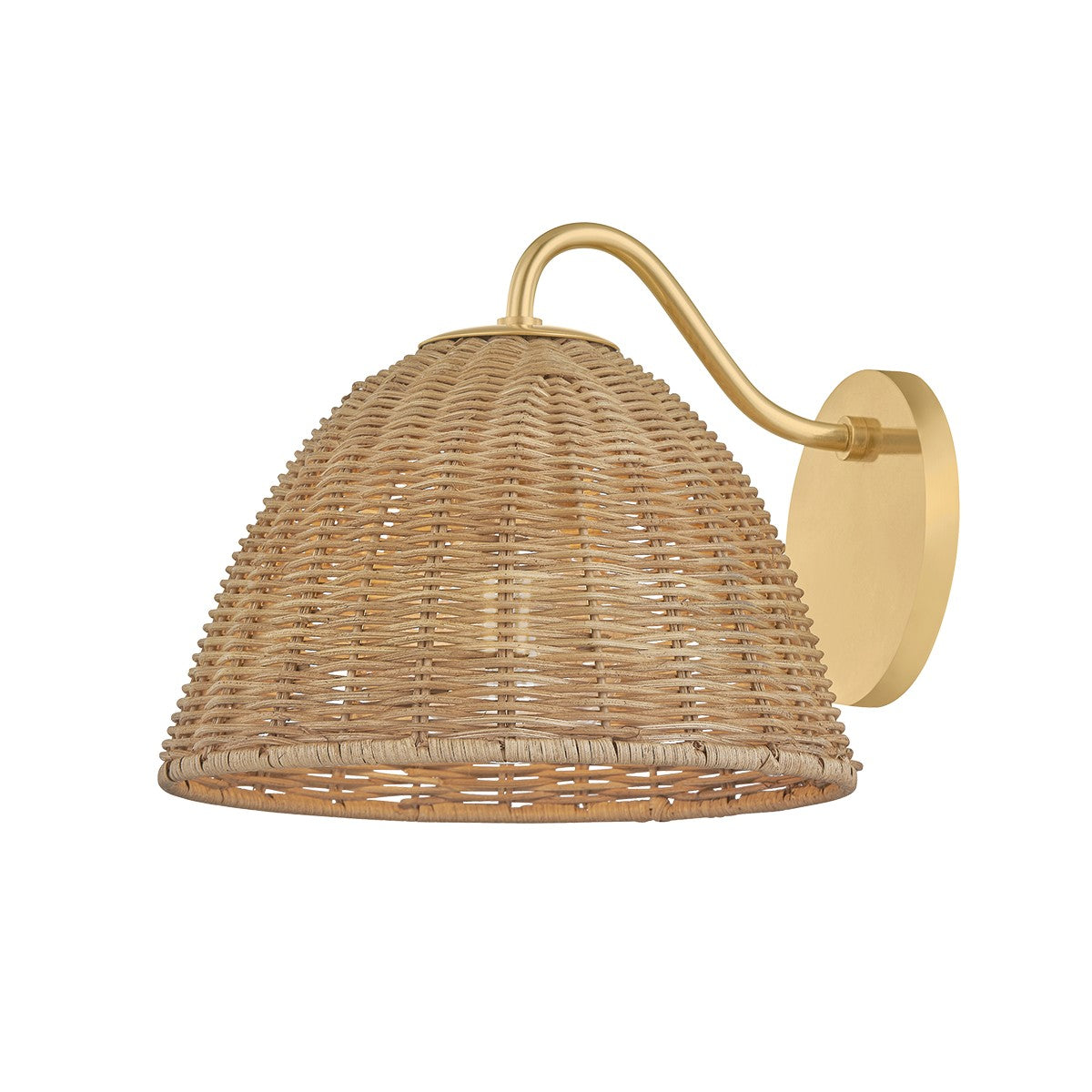 Mitzi - H1081101-AGB - One Light Wall Sconce - Katniss - Aged Brass