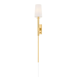 Mitzi - HL1067101-AGB - One Light Wall Sconce - Ginny - Aged Brass