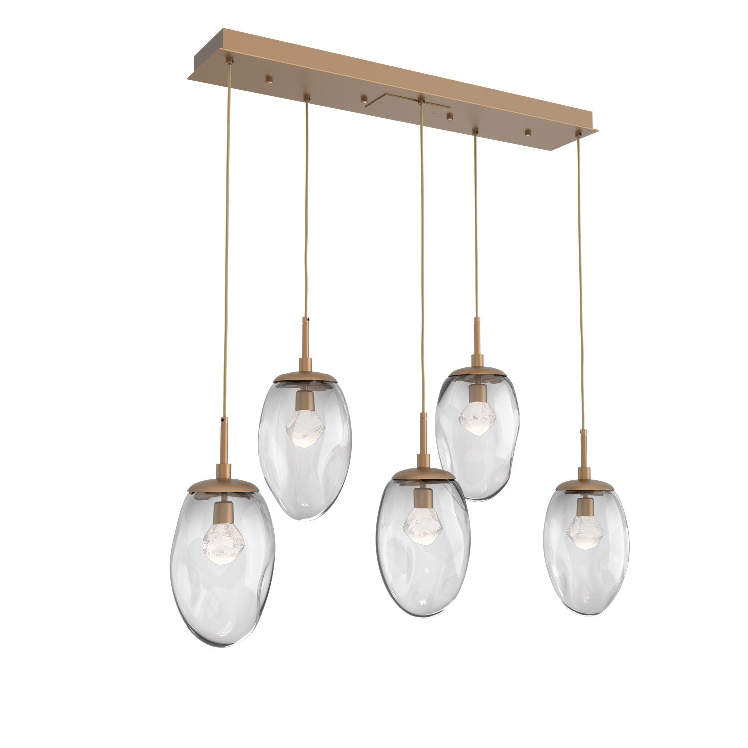 Hammerton Studio - PLB0067-05-NB-ZC-C01-L1 - LED Pendant - Meteo - Novel Brass