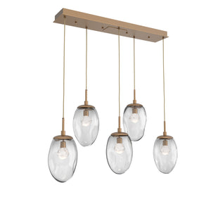 Hammerton Studio - PLB0067-05-NB-ZC-C01-L3 - LED Pendant - Meteo - Novel Brass