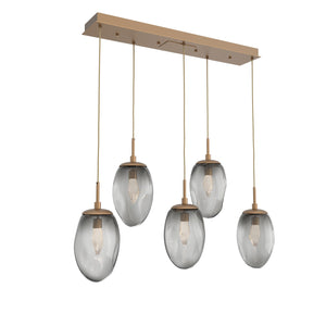 Hammerton Studio - PLB0067-05-NB-GS-C01-L3 - LED Pendant - Meteo - Novel Brass