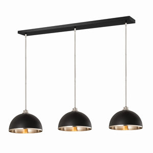 Z-Lite - 1004P14-3L-MB-BN - Three Light Pendant - Landry - Matte Black + Brushed Nickel