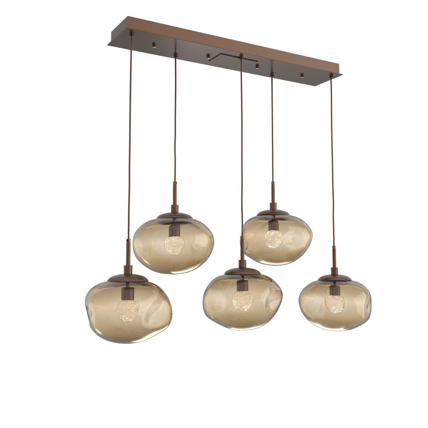 Hammerton Studio - PLB0068-05-BB-FB-C01-L1 - LED Pendant - Nebula - Burnished Bronze