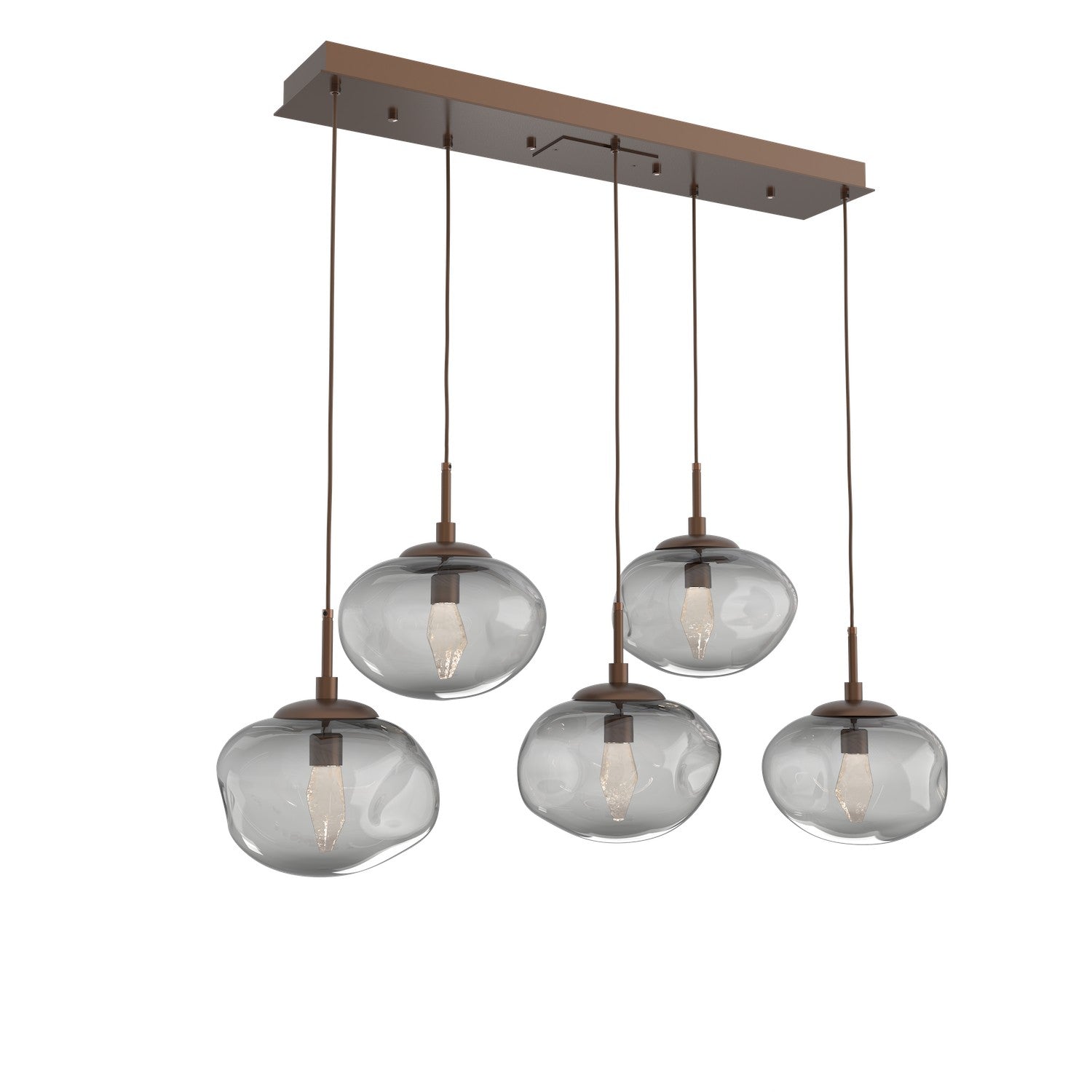 Hammerton Studio - PLB0068-05-BB-GS-C01-L3 - LED Pendant - Nebula - Burnished Bronze